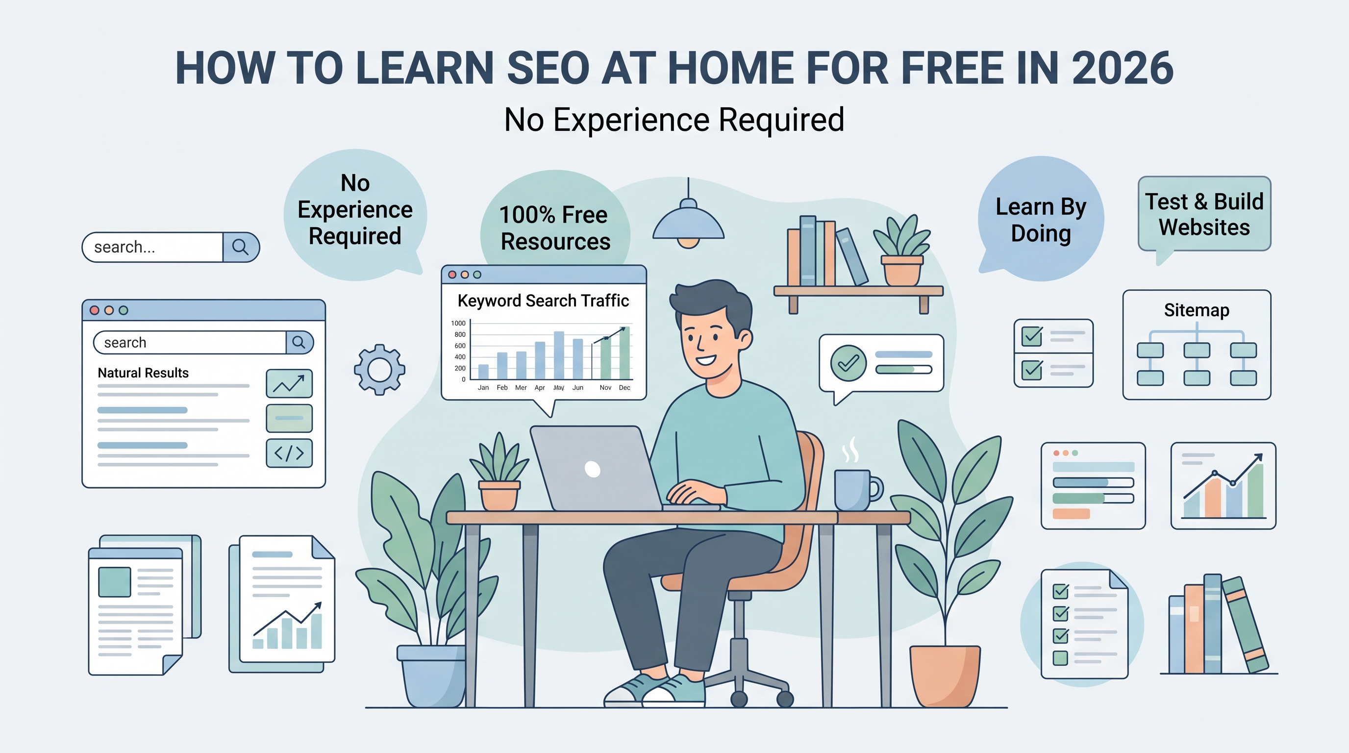How to Learn SEO at Home for Free in 2026 (No Experience Required)