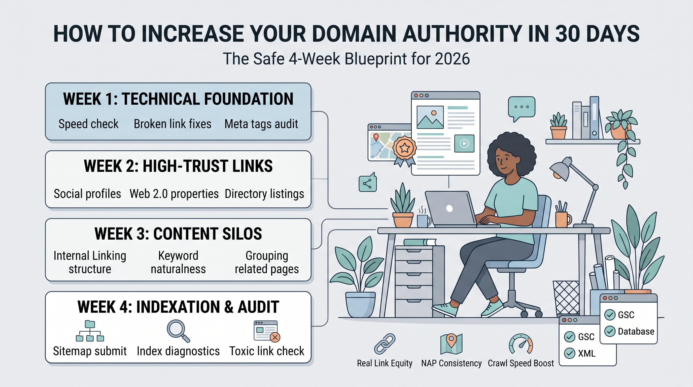 How to Increase Your Domain Authority in 30 Days (Safe 2026 Blueprint)