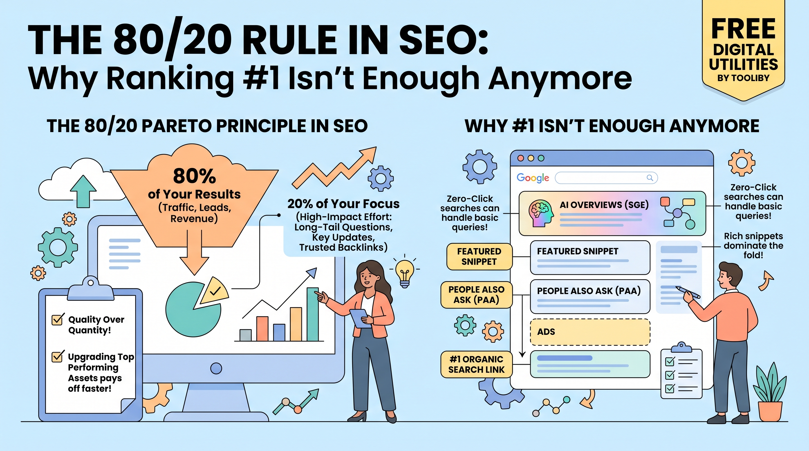 The 80/20 Rule in SEO: Why Ranking #1 on Google Isn't Enough Anymore