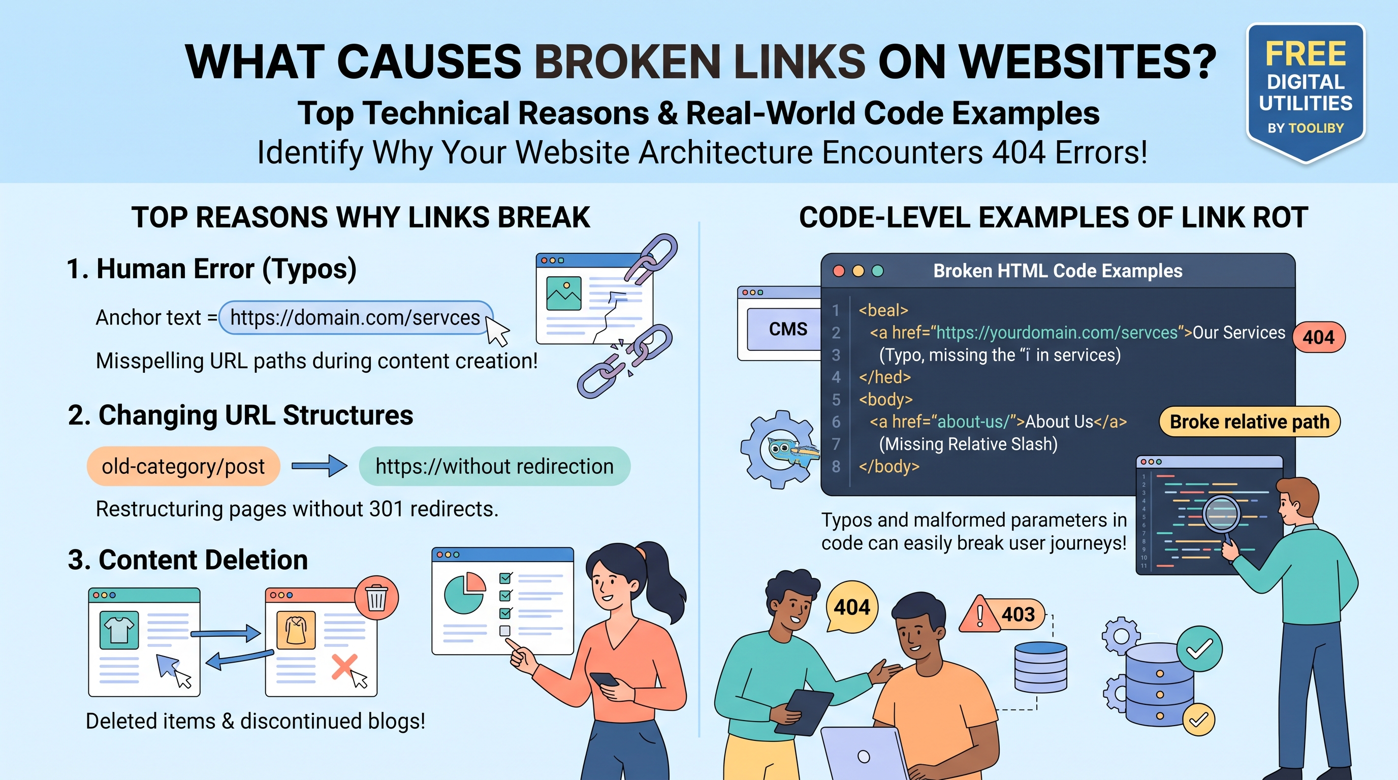 What Causes Broken Links on Websites? (Top Reasons & Real Examples)
